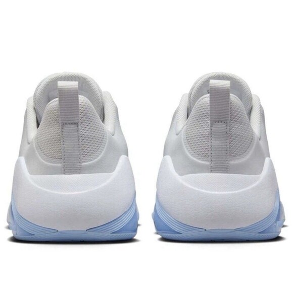 NEW Nike Zoom Bella 9.5 Women Gym Shoes Heavy Lift Light Gray/Blue Zoom Air Tek - Picture 5 of 16